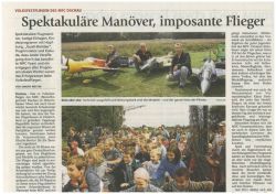 Spektakukäre Manöver, imposante Flieger (Volksfestfliegen 2010)